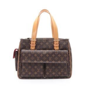 Louis Vuitton Multiplicite handbag canvas leather Monogram brown
